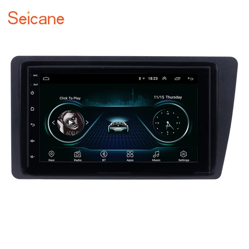 Seicane Android 8 1 автомобильный радиоприемник для 2001 2005 Honda Civic левый руль GPS навигация