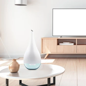 

80ml Ultrasonic Aromatherapy Humidifier With Colorful LED Light Dry-Burning Prevention For Bedroom Yoga Studio Office