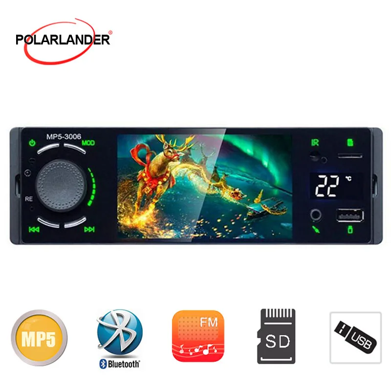 

Multimedia Car Multimedia Player Touch Screen 1 Din USB TF Temperature Display Autoradio MP5 bluetooth