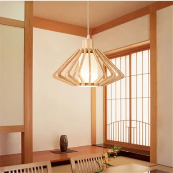 

Southeast Asia Wood LED Pendant Lamps Tatami Pendant Lights Hanging Lamp Restaurant Balcony Luminaire Suspendu Kitchen Fixtures
