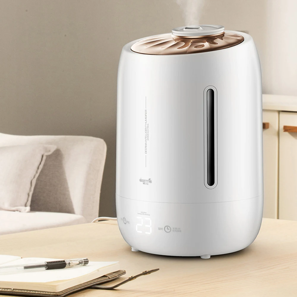 

DEERMA Household 5L Air Humidifier Air Purifying Mist Maker Timing With Intelligent Touch Screen Adjustable Fog Quantity Xiaomi