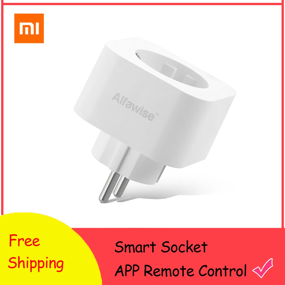 Alfawise PE1004T EU Plug Mini WiFi Socket Smart Plug Work