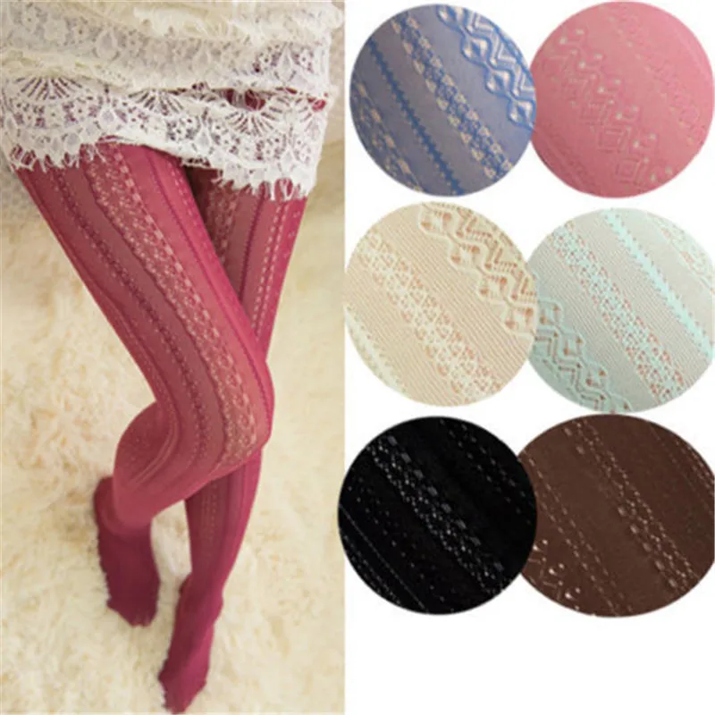 Women Lace Thigh See Through Tights High Over Knee Socks Long Stocking ...