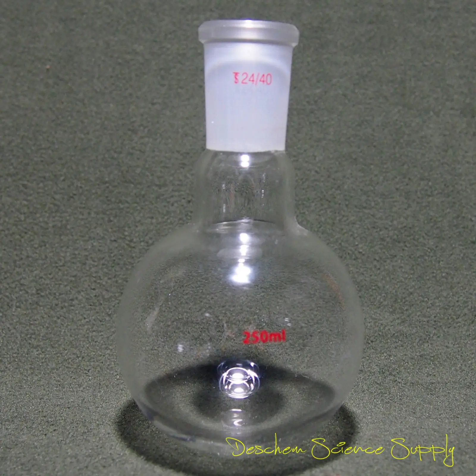 250ml,24/40,1-Neck,Round Bottom Glass Flask,Single Neck,Lab Boiling Bottle