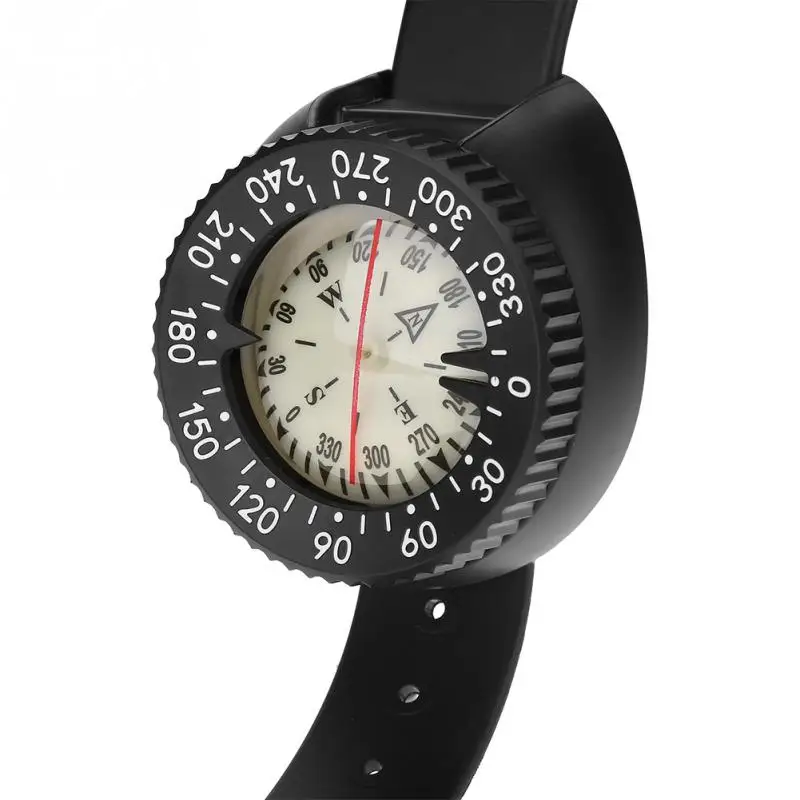 50 м глубина подводный компас водонепроницаемый кавинг Кемпинг Охота компас мини часы компас с браслетом Открытый Инструменты