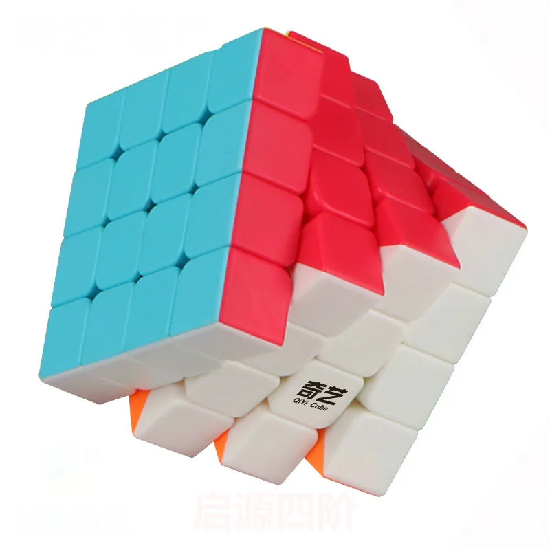Qiyi mofangge 4x4x4 Magic Neo Cube Shinning Stickerless 4 By 4 Cube Cubo Magico подарок пазл игрушки для детей головоломка куб