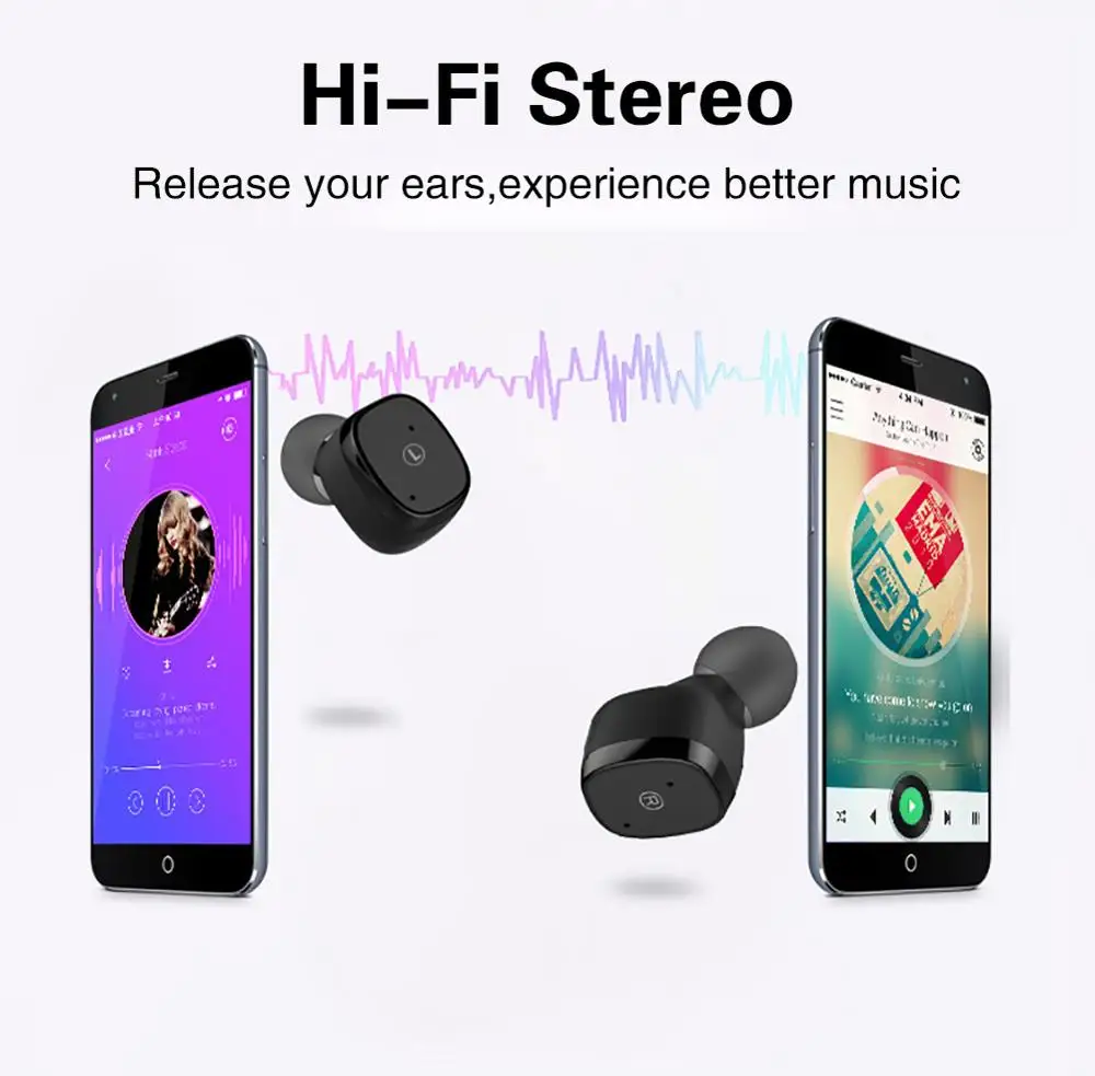 OKSJ D06 mini bluetooth earphone earbuds wireless bluetooth earbuds in ear with charging case V5.0 Bluetooth wireless headset