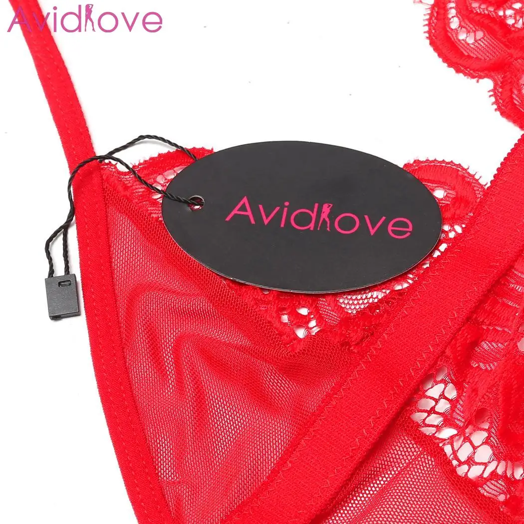 Сексуальное женское белье Avidlove Badydoll, одежда для сна, кружевная одежда с вырезом на крючке, женское нижнее белье без рукавов, сексуальное женское белье из натурального материала