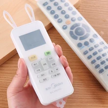 1 шт. силиконовый чехол с пультом дистанционного управления, защитный чехол, водонепроницаемый чехол с заячьими ушками для кондиционера, чехол с пультом дистанционного управления для телевизора