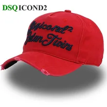 Dsqicond2 Повседневная бейсбольная кепка в стиле хип-хоп, пара кепок, уличная Кепка с козырьком, кепка для мужчин и женщин DSQ с вышивкой