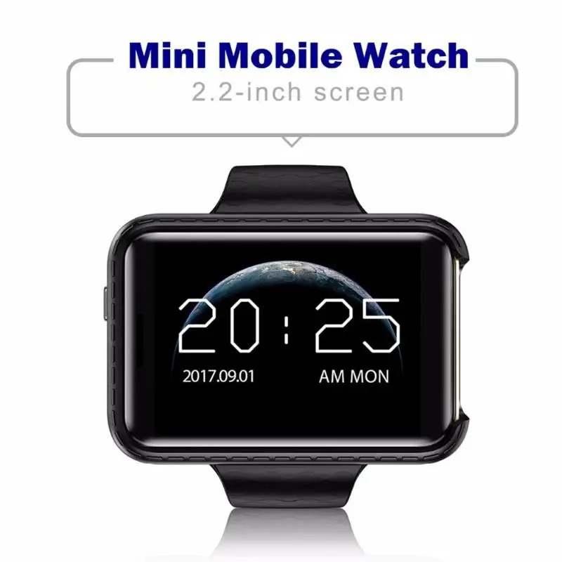 

ALLOYSEED I5S Large Screen Android Smart Mobile Watch Pedometer Video Recorder SIM TF Card 2G GSM Smartwatch Sim for IOS Android