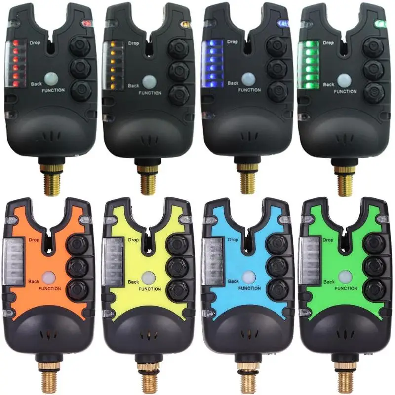 

Multifunction Fishing Bite Alarm Blue Light Tone Volume Sound Fish Bite Alarm Fishing Tackle Electronic bell Fishing Accessories