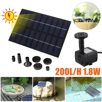 

Waterproof Solar Water Pump 200L/H Solar Panel Power Fountains Water Pumps Garden Pool Pond Rockery Fountain Watering System