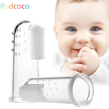

Kids Baby Toddler Infant Soft Silicone Finger Toothbrush Teeth Rubber Massager