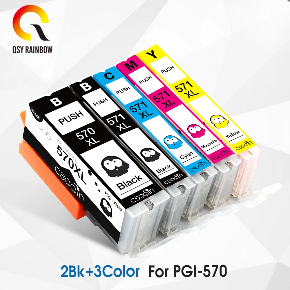 5 XL Compatible for canon pixma mg5750 + MG-5751 MG-5752 MG-5753 ink  cartridges for Pixma MG6850 MG6851 MG6852 MG6853