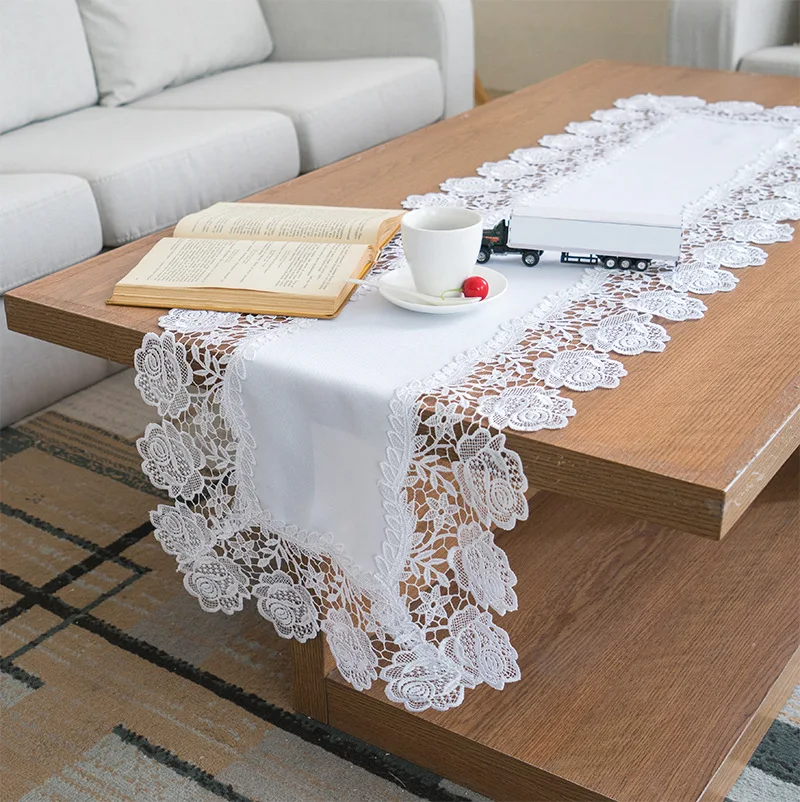 Creative White Lacquer Art Bedside Cover Dust-proof Cover Multi-purpose Towel Universal Cover Small Table Cloth