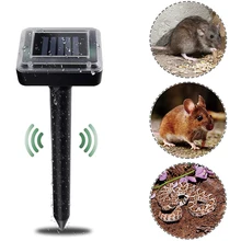 Принято ультразвукового Технология IP65 Водонепроницаемый 2 упак. Сад Двор солнечной энергии животного Отпугиватель экспеллер драйвер