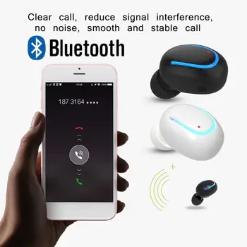 

Mini Dual V5.0 Wireless USB Interface Earphones Bluetooth Earphones 3D Stereo Sound Earbuds With Dual Microphone Drop Shipping