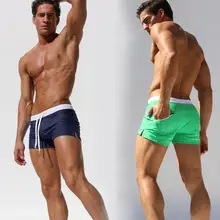 Плавание одежда для мужчин дышащие купальники человек мужские плавки боксеры трусы Sunga костюмы Maillot De Bain пляжные шорты