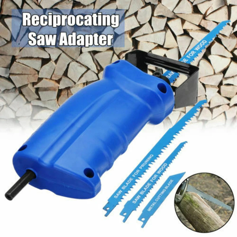 

Reciprocating Cutter Adapter Accessories Kit for Electric Drill Woodworking Tool