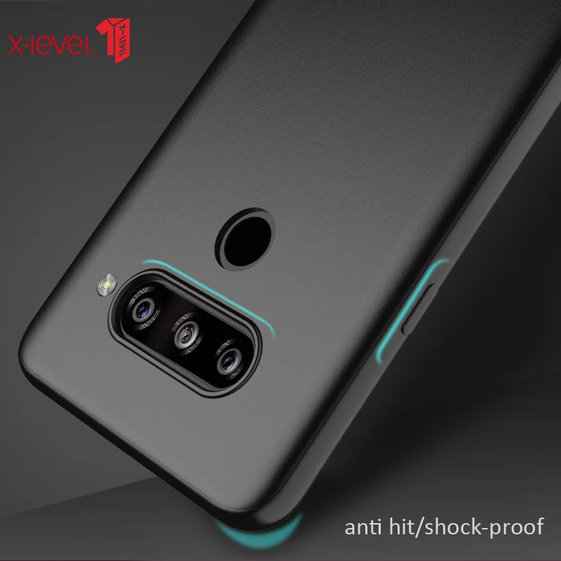 X Level Мягкий силиконовый чехол для телефона LG V40 ThinQ уровень ультра тонкий матовый