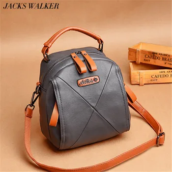 

Leather Women Backpack 2019 Designer Back Pack Black School Bag For Girl Small Crossbody Bags Female Mini Knapsack Bolsa