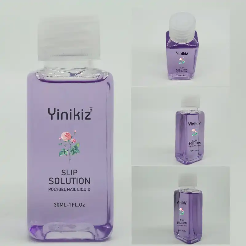 Yinikiz Poly Gel Uv Soak Off Nail Liquid Slip Solution Reduce Glue