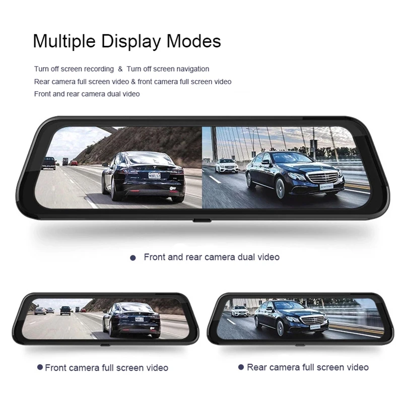 Anstar Android 4G 10'' Rearview Mirror Night Vision Car Mirror FHD 1080P Dash Cam ADAS GPS Rear View Car Video Recorder