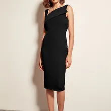 Платье Trendyol с черным воротником TPRAW19FZ0216