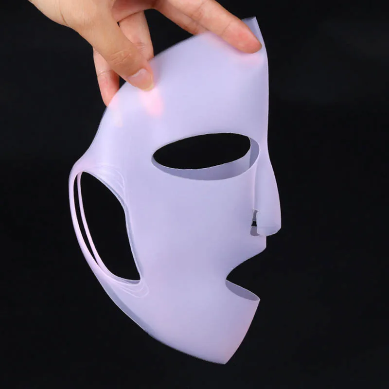 1Pcs Better Absorption No Nutrition Waste Women Lady Supplies Reusable Silicone Mask Cover Prevent Mask Essence Evaporation