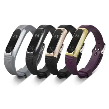 

Miband 2 Smart Band Strap SmartBand Replacement Wristband Watchband Fashionable Metal Frame For Xiaomi Smart Bracelet Strap