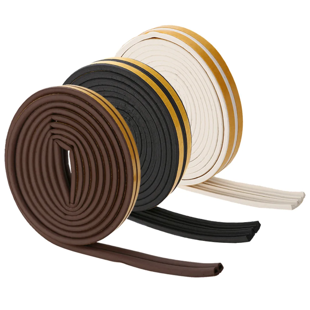 

5M Self Adhesive DEP Type Window Door Soundproof Foam Draught Excluder Sealing Strips Window Hardware Tools