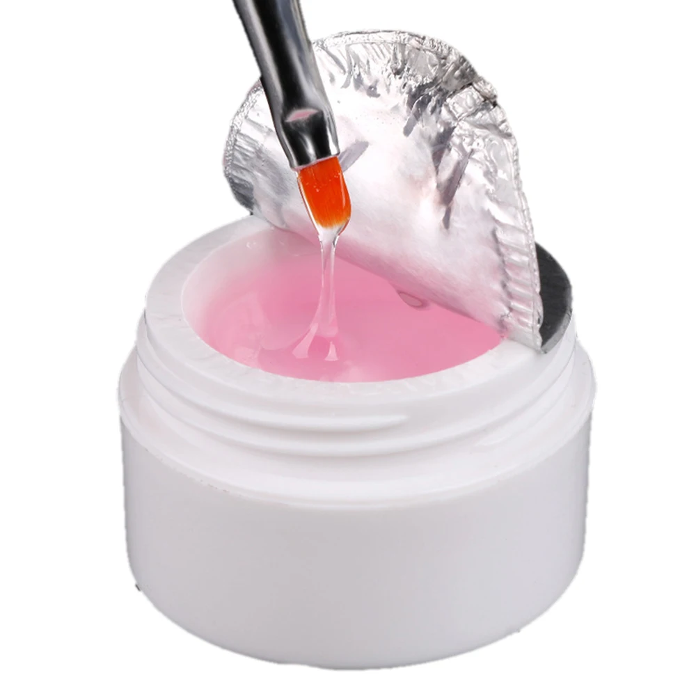 

3 Colors Nail UV Gel Paint Gel Glue Soak Off Nail Art Led Lacquer glitter Quick Building White Pink Transparent Painting Gels