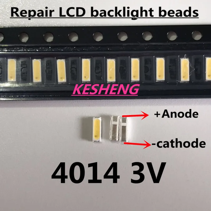 4014 светодиодный подсветка 0 2 W SMD Диод 3В холодный белый 20LM ЖК-дисплей для ТВ
