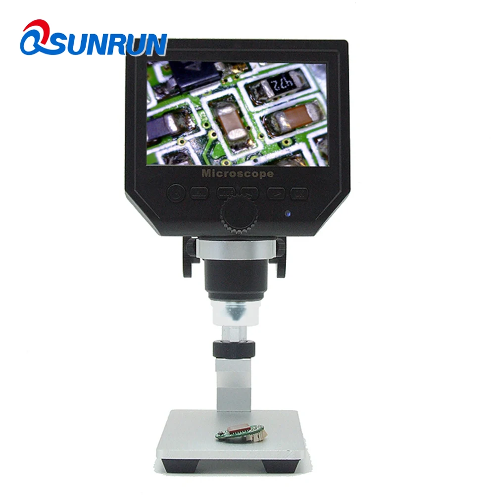 1-600x 3.6MP USB цифровой электронный микроскоп Портативный 8 светодиодный VGA микроскоп с 4," HD O светодиодный экран для ремонта материнской платы