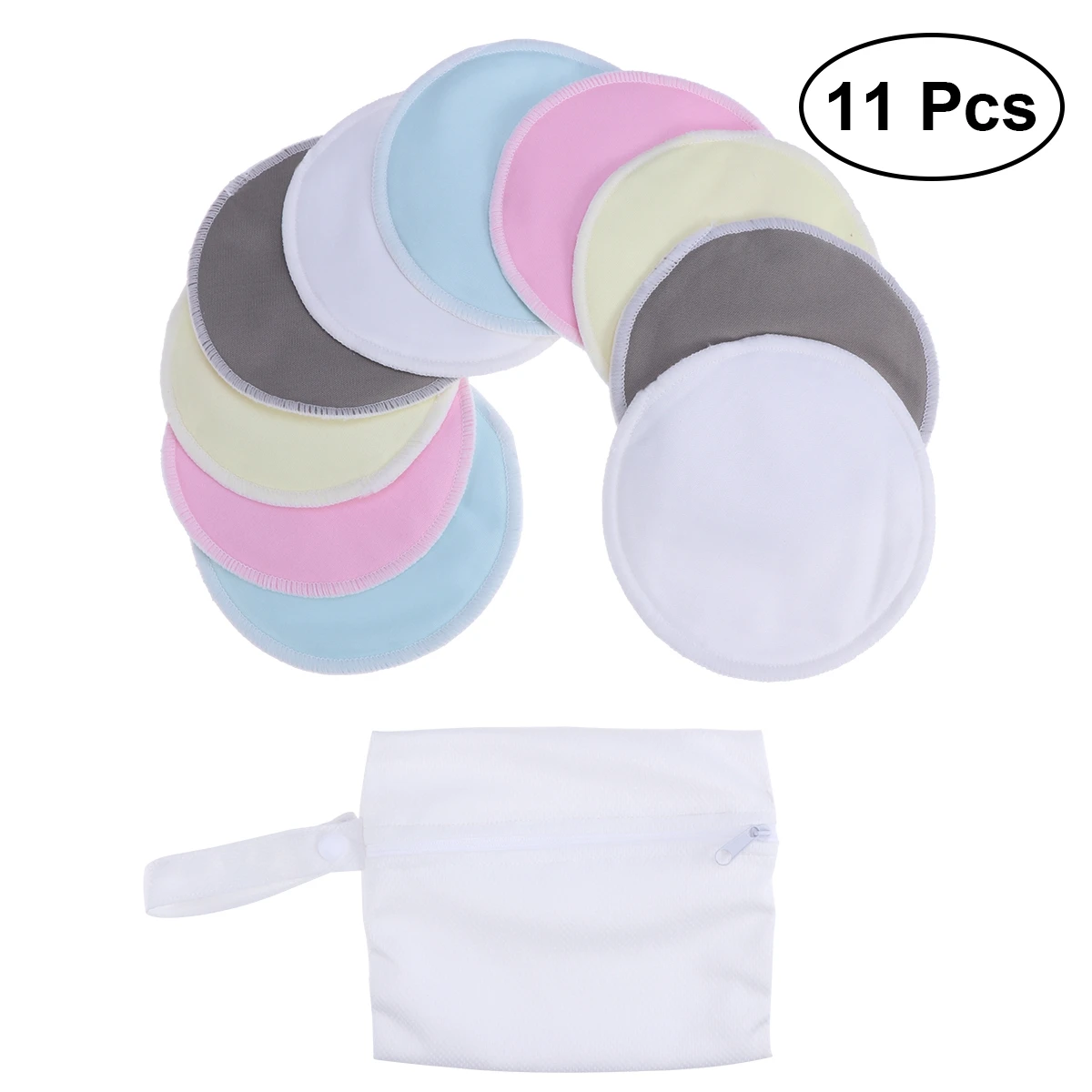 

Fabric Anti-galactorrhea Pad Leakproof Washable Nursing Bra Pads Protection Breast Feeding Pads with A Laundry Bag
