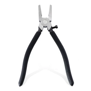 

8 inch/200Mm Flat Nose Pliers With Adjustable Screw metal Clamp Clip Pliers For Glass Trimming Hand Tool