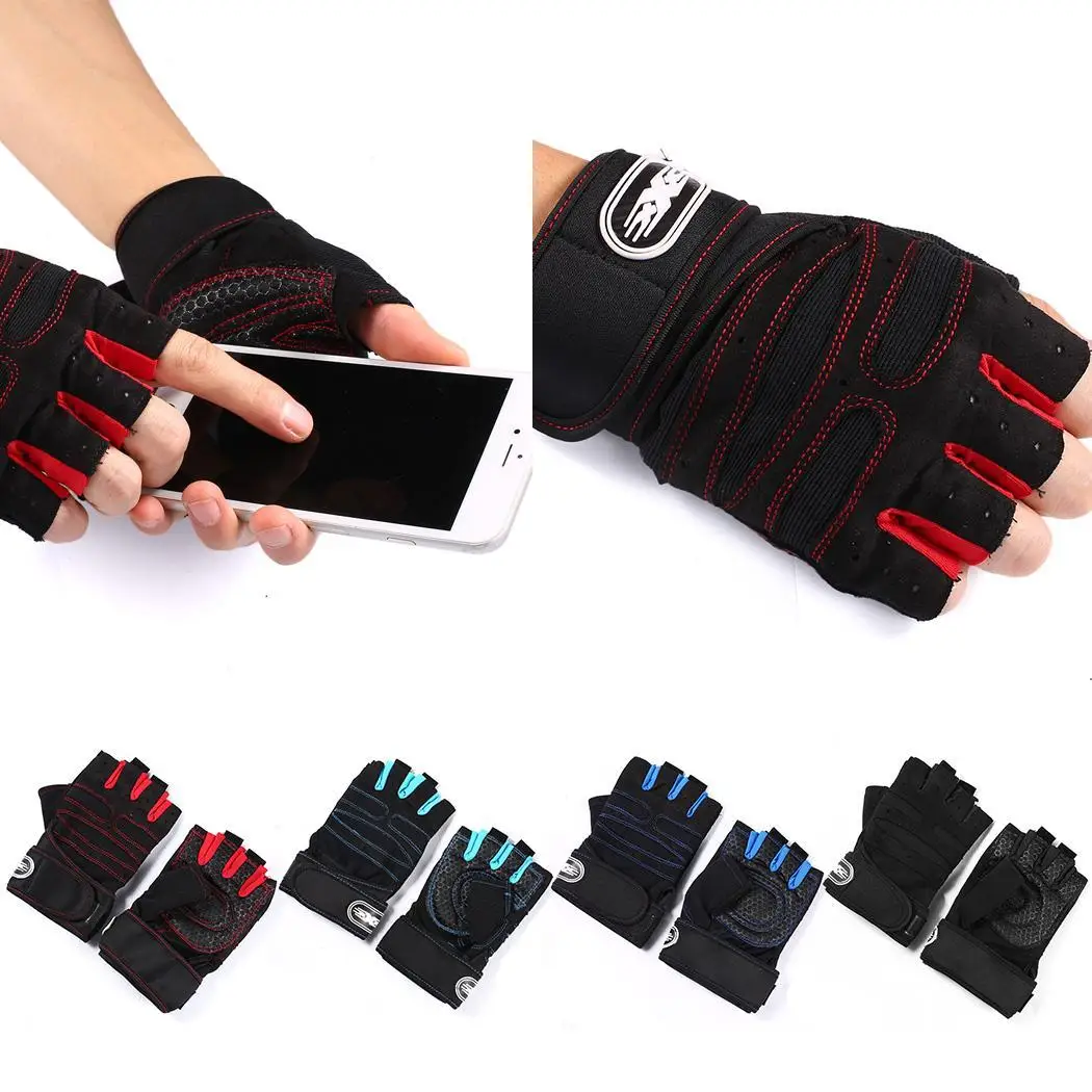 

Unisex Gym Dumbbell Exercise Wrist Fitness Weight Lifting Spring, Summer, Autumn Half-finger Gloves