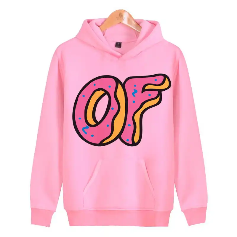of donut hoodie pink