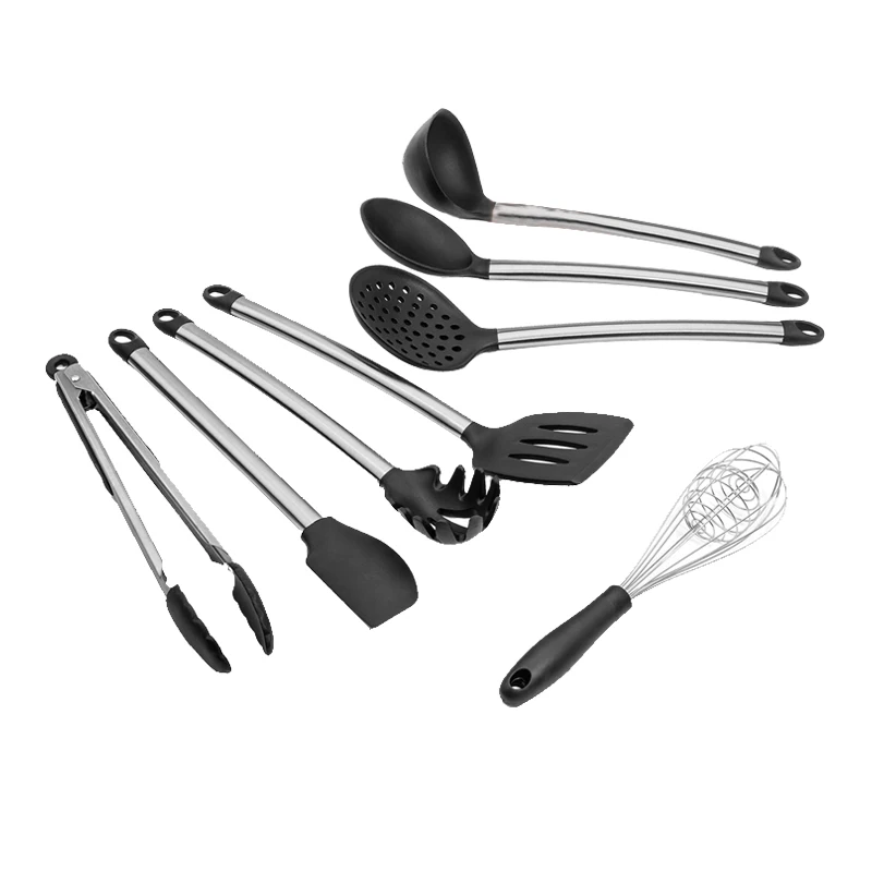 Silicone Non-stick Cooking Utensils Tools Set Heat Resistant Spoon Spatula Egg Beaters Kitchen Dinnerware Gadgets Accessories Silicone Non-stick Cooking Utensils Tools Set Heat Resistant Spoon Spatula Egg Beaters Kitchen Dinnerware Gadgets Accessories