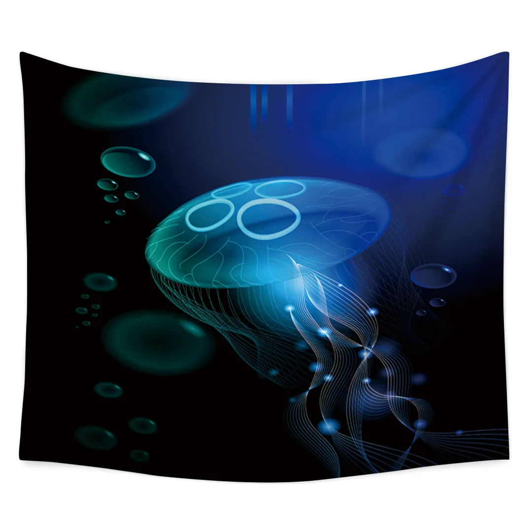 Dream Jellyfish гобелен настенный подвесной платок богемное украшение полиэфирное