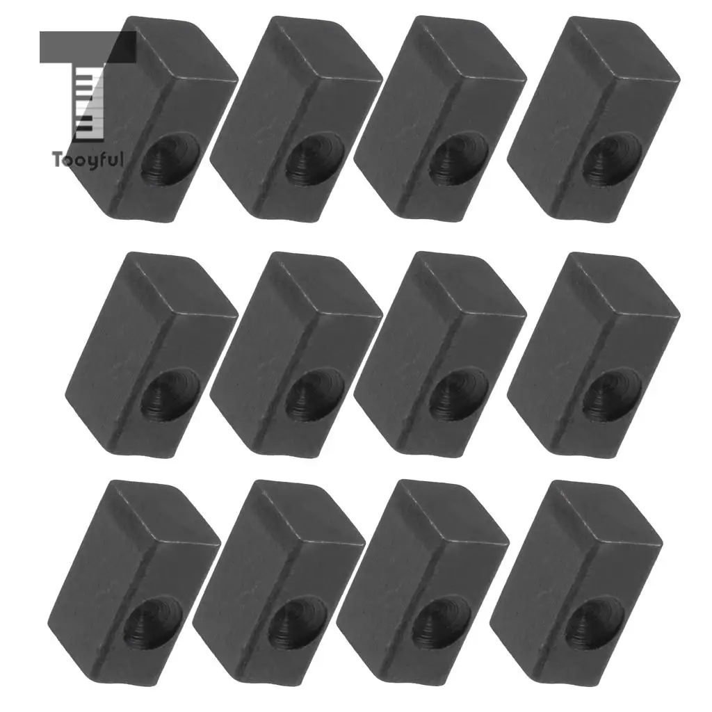 

12pcs Elecrtric Guitar Tremolo Bridge Saddle Insert Lock String Iron Block for Guitar Accessories