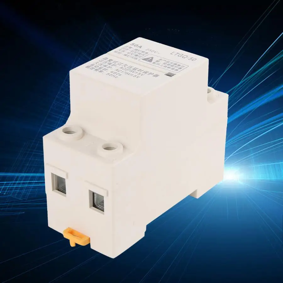 

mini circuit breaker Adjustable Automatic Reconnect Over Voltage And Under Voltage Protection Relay 2P50A