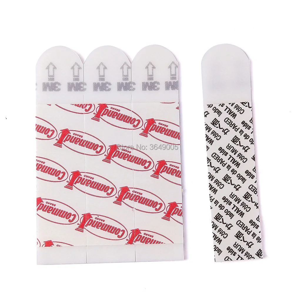

Medium Size 1.6 x 6.9CM Mounting Resistant Poster Bath Picture Hanging Refill Adhesive Strips