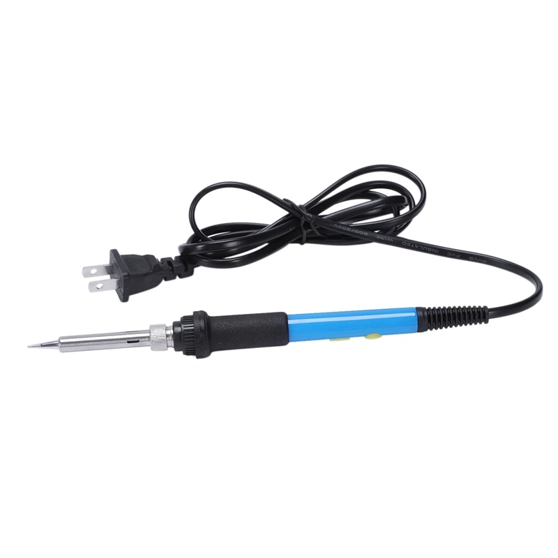 US Plug,60W 1100V Electric Soldering Iron Kit With Power Switch Adjustable Temperature Knob Welding Tool