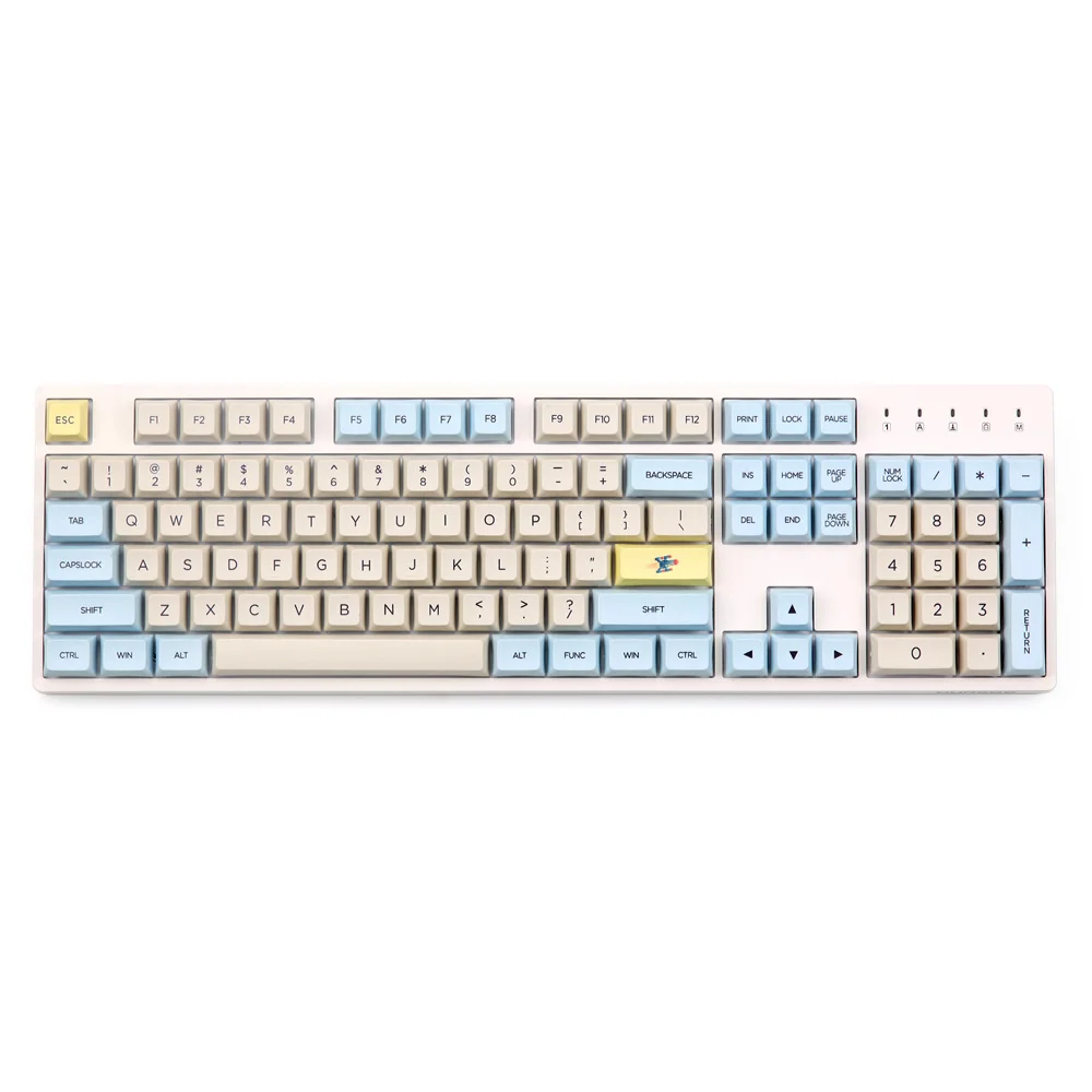  Moonlanding 1969 165 Key XDA Profile Dye-sub PBT Keycaps Full Layout Keycap Set Professional gaming