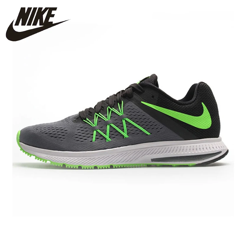 Оригинальный Nike Новое поступление Zoom Winflo 3 Мужская обувь для бега дышащий для занятий спортом на улице обувь Легкие кроссовки #831561-003