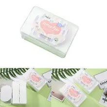 1000 шт косметический инструмент для макияжа Легкий шелковистый хлопковый одноразовый тонкий очищающий Макияж для лица хлопковая коробка для макияжа