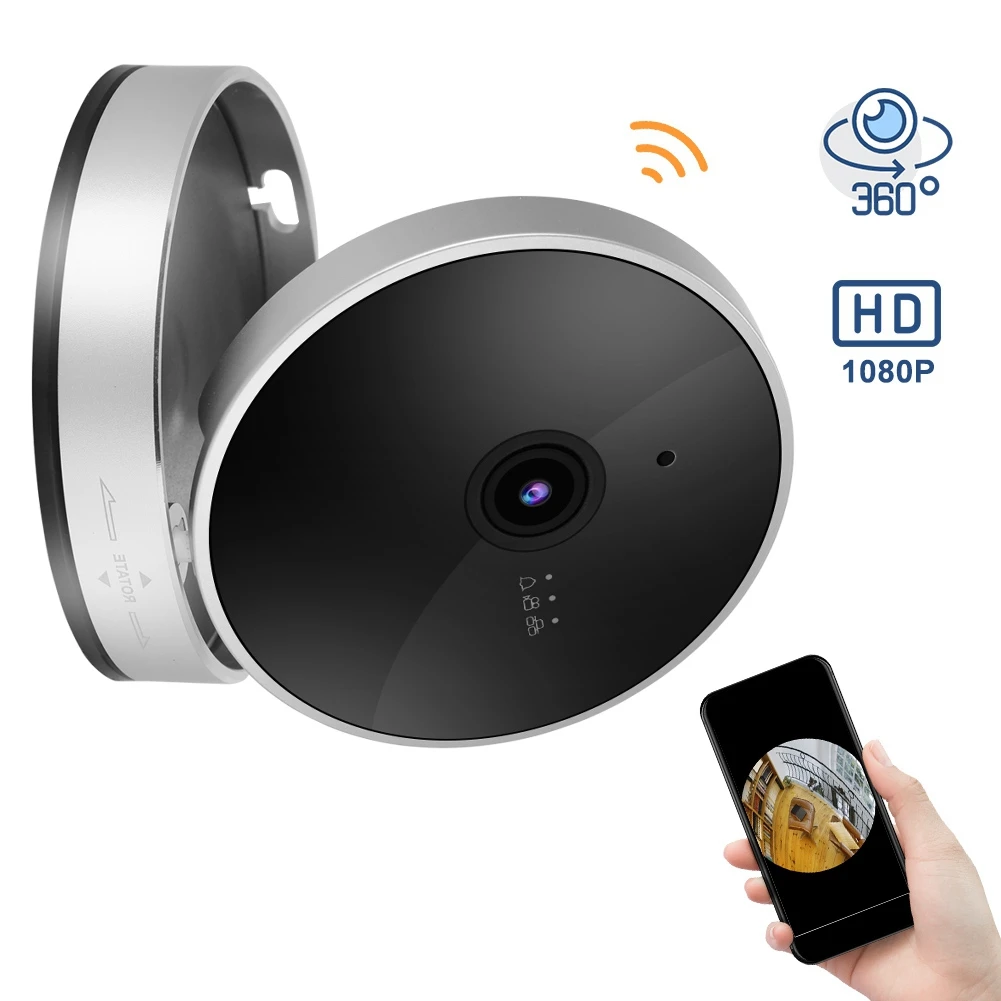 Камера наблюдения куб 1080P умная WiFi камера сетевая безопасности монитор на