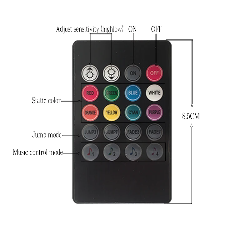 Bluetooth пульт дистанционного управления для светодиодной ленты 12 В|Контролеры RGB| |